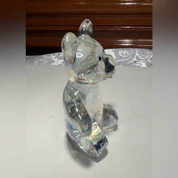 Daum France Crystal Glass Teddy Bear Paperweight Figurine - Picture 2 of 7